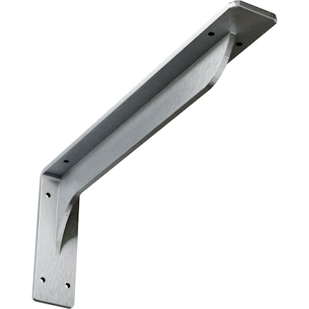 Ekena Millwork Embrey Steel Bracket, Unfinished 2"W x 16"D x 6 1/2"H BKTM02X16X06EBCRS
